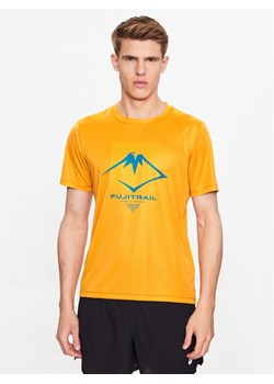 Asics T-Shirt ASICS Fujitrail Logo SS Top Tee Żółty Regular Fit ze sklepu MODIVO w kategorii T-shirty męskie - zdjęcie 181185569