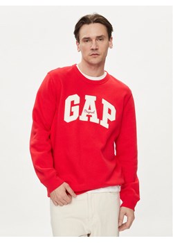 Gap Bluza 852079-08 Czerwony Regular Fit ze sklepu MODIVO w kategorii Bluzy męskie - zdjęcie 181185628