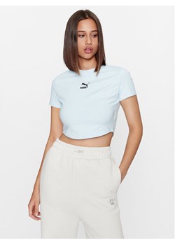 Puma T-Shirt Dare To 621435 Niebieski Slim Fit ze sklepu MODIVO w kategorii Bluzki damskie - zdjęcie 181185665