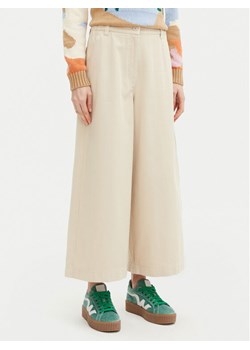 Weekend Max Mara Kuloty Disco 2515131101 Beżowy Wide Leg ze sklepu MODIVO w kategorii Spodnie damskie - zdjęcie 181185677