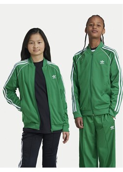 adidas Bluza adicolor SST IY7458 Zielony Regular Fit ze sklepu MODIVO w kategorii Bluzy chłopięce - zdjęcie 181185807