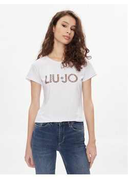 Liu Jo T-Shirt VA4105 JS003 Biały Regular Fit ze sklepu MODIVO w kategorii Bluzki damskie - zdjęcie 181185857