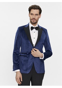 KARL LAGERFELD Marynarka 155270 541009 Granatowy Slim Fit ze sklepu MODIVO w kategorii Marynarki męskie - zdjęcie 181185967