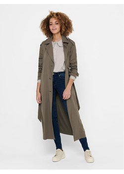 ONLY Trencz 15217799 Brązowy Relaxed Fit ze sklepu MODIVO w kategorii Płaszcze damskie - zdjęcie 181186046