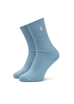 Polo Ralph Lauren Skarpety wysokie damskie 455921921001 Niebieski ze sklepu MODIVO w kategorii Skarpetki damskie - zdjęcie 181186076