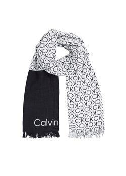 Calvin Klein Szal Monogram K60K612979 Czarny ze sklepu MODIVO w kategorii Szaliki i chusty damskie - zdjęcie 181186149