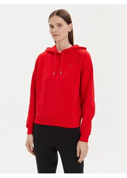 Tommy Hilfiger Bluza Flag WW0WW41245 Czerwony Relaxed Fit ze sklepu MODIVO w kategorii Bluzy damskie - zdjęcie 181186159
