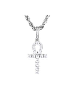 ICED STUFF Zawieszka Micro Ankh Białe złoto ze sklepu MODIVO w kategorii Zawieszki - zdjęcie 181186377