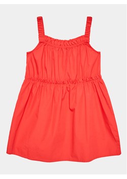 United Colors Of Benetton Sukienka codzienna 4EW7GV00T Czerwony Regular Fit ze sklepu MODIVO w kategorii Sukienki dziewczęce - zdjęcie 181186428
