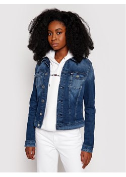 Tommy Jeans Kurtka jeansowa Vivianne DW0DW09219 Granatowy Slim Fit ze sklepu MODIVO w kategorii Kurtki damskie - zdjęcie 181186678