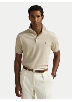 Polo Ralph Lauren Polo 710704319080 Beżowy Slim Fit ze sklepu MODIVO w kategorii T-shirty męskie - zdjęcie 181186746