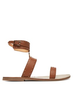 TWINSET Sandały 251GCJ04C Brązowy ze sklepu MODIVO w kategorii Sandały damskie - zdjęcie 181186819