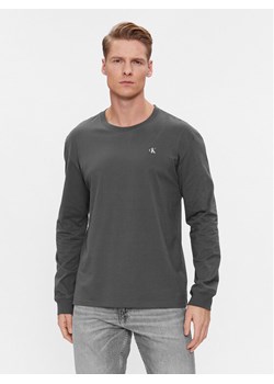 Calvin Klein Jeans Longsleeve Institutional J30J324654 Szary Regular Fit ze sklepu MODIVO w kategorii T-shirty męskie - zdjęcie 181186837