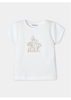 Mayoral T-Shirt 174 Écru Regular Fit ze sklepu MODIVO w kategorii Bluzki dziewczęce - zdjęcie 181186969