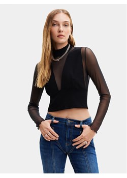 Desigual Bluzka Venice 24SWTK76 Czarny Slim Fit ze sklepu MODIVO w kategorii Bluzki damskie - zdjęcie 181187025