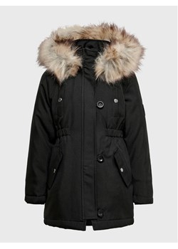 Kids ONLY Parka Giris Fur 15245678 Czarny Regular Fit ze sklepu MODIVO w kategorii Kurtki chłopięce - zdjęcie 181187036