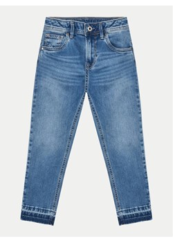 Pepe Jeans Jeansy Tapered Jeans Hw Jr PG201678 Niebieski Regular Fit ze sklepu MODIVO w kategorii Spodenki dziewczęce - zdjęcie 181187349