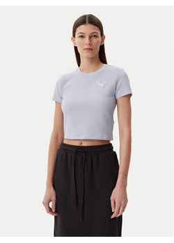 Puma T-Shirt Dare To 629806 Błękitny Slim Fit ze sklepu MODIVO w kategorii Bluzki damskie - zdjęcie 181187476