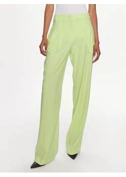 Patrizia Pepe Spodnie materiałowe 8P0598/A6F5-G568 Zielony Wide Leg ze sklepu MODIVO w kategorii Spodnie damskie - zdjęcie 181187565