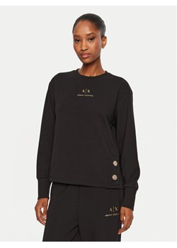 Armani Exchange Bluza 6DYM50 YJEGZ 1200 Czarny Regular Fit ze sklepu MODIVO w kategorii Bluzy damskie - zdjęcie 181187736