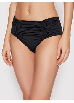 Seafolly Dół od bikini Gathered Front 40343-942 Czarny ze sklepu MODIVO w kategorii Stroje kąpielowe - zdjęcie 181187777