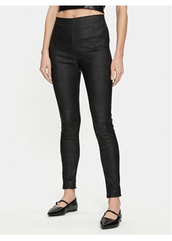 Cream Spodnie z imitacji skóry Tabea 10610409 Czarny Slim Fit ze sklepu MODIVO w kategorii Spodnie damskie - zdjęcie 181187808