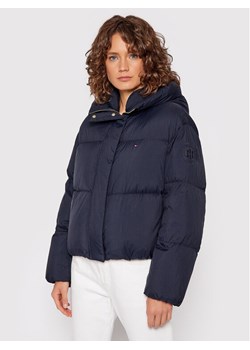 Tommy Hilfiger Kurtka puchowa WW0WW29933 Granatowy Loose Fit ze sklepu MODIVO w kategorii Kurtki damskie - zdjęcie 181187968