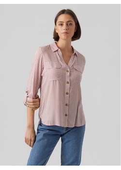 Vero Moda Koszula Bumpy 10275283 Różowy Regular Fit ze sklepu MODIVO w kategorii Koszule damskie - zdjęcie 181188005