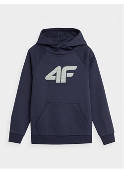 4F Bluza 4FJAW23TSWSM626 Granatowy Regular Fit ze sklepu MODIVO w kategorii Bluzy chłopięce - zdjęcie 181188037