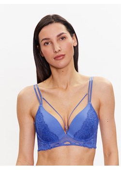 Hunkemöller Biustonosz push-up Lidia PP II 201167 Niebieski ze sklepu MODIVO w kategorii Biustonosze - zdjęcie 181188327