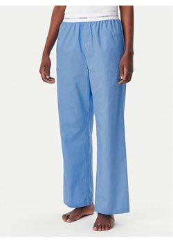 Calvin Klein Underwear Spodnie piżamowe LV00QS7410 Niebieski Regular Fit ze sklepu MODIVO w kategorii Piżamy damskie - zdjęcie 181188558