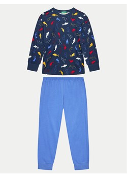 United Colors Of Benetton Piżama 32K60P07I Niebieski Regular Fit ze sklepu MODIVO w kategorii Piżamy dziecięce - zdjęcie 181188606