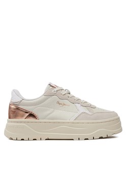 Pepe Jeans Sneakersy Kore Sun W PLS00009 Écru ze sklepu MODIVO w kategorii Buty sportowe damskie - zdjęcie 181188726