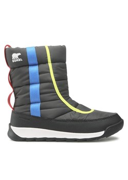 Sorel Śniegowce Youth Whitney II Puffy Mid Wp NY3873 Szary ze sklepu MODIVO w kategorii Buty zimowe dziecięce - zdjęcie 181188826