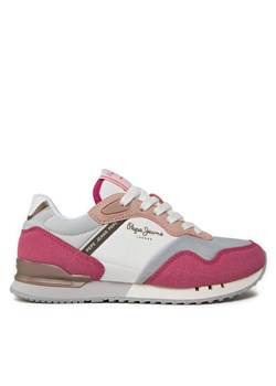 Pepe Jeans Sneakersy London Urban G PGS40002 Różowy ze sklepu MODIVO w kategorii Buty sportowe dziecięce - zdjęcie 181188837