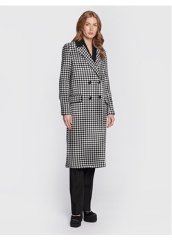 TWINSET Płaszcz wełniany 222TT2461 Czarny Regular Fit ze sklepu MODIVO w kategorii Płaszcze damskie - zdjęcie 181188965
