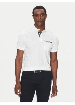 Barbour Polo Corpatch MML1071WH11 Biały Tailored Fit ze sklepu MODIVO w kategorii T-shirty męskie - zdjęcie 181188986