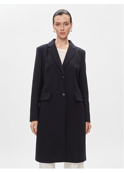 Tommy Hilfiger Płaszcz wełniany Classic Light Wool Blend Coat WW0WW41662 Granatowy Regular Fit ze sklepu MODIVO w kategorii Płaszcze damskie - zdjęcie 181189027