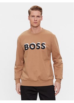 Boss Bluza Soleri 07 50507939 Beżowy Relaxed Fit ze sklepu MODIVO w kategorii Bluzy męskie - zdjęcie 181189158