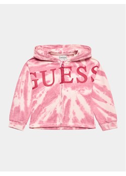 Guess Bluza K3YQ00 KA6R3 Różowy Regular Fit ze sklepu MODIVO w kategorii Bluzy dziewczęce - zdjęcie 181189277
