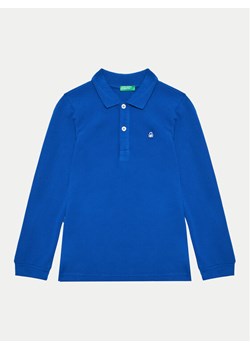 United Colors Of Benetton Polo 3089G3009 Niebieski Regular Fit ze sklepu MODIVO w kategorii T-shirty chłopięce - zdjęcie 181189347