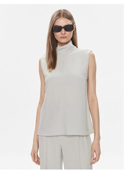 Calvin Klein Bluzka K20K206376 Szary Regular Fit ze sklepu MODIVO w kategorii Bluzki damskie - zdjęcie 181189379