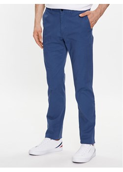 Tommy Hilfiger Spodnie materiałowe Denton MW0MW25964 Niebieski Straight Fit ze sklepu MODIVO w kategorii Spodnie męskie - zdjęcie 181189568