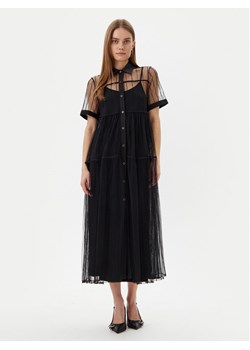 LOLA CASADEMUNT Sukienka codzienna LS2516018 Czarny Regular Fit ze sklepu MODIVO w kategorii Sukienki - zdjęcie 181189649