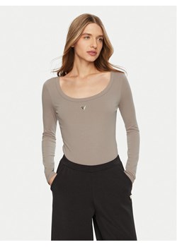 Guess Body V4YP07 J1314 Szary Slim Fit ze sklepu MODIVO w kategorii Bluzki damskie - zdjęcie 181189669