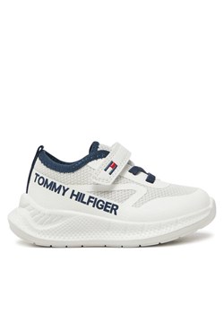 Tommy Hilfiger Sneakersy Low Cut Lace-Up/Velcro Sneaker T1B9-33868-1756 M Biały ze sklepu MODIVO w kategorii Buty sportowe dziecięce - zdjęcie 181189686