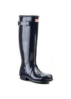Hunter Kalosze Original Tall Gloss WFT1000RGL Granatowy ze sklepu MODIVO w kategorii Kalosze damskie - zdjęcie 181189835
