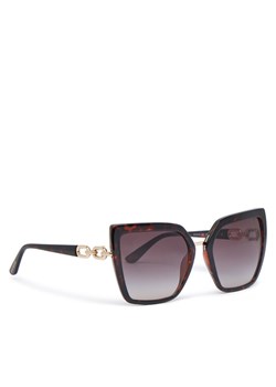 Guess Okulary przeciwsłoneczne GU00160 Brązowy ze sklepu MODIVO w kategorii Okulary przeciwsłoneczne damskie - zdjęcie 181190008