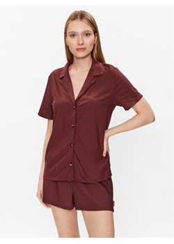 Calvin Klein Underwear Piżama 000QS6967E Brązowy Regular Fit ze sklepu MODIVO w kategorii Piżamy damskie - zdjęcie 181190079