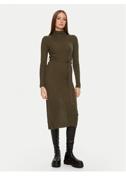 Brave Soul Sukienka dzianinowa LKD-230MURPHYB Khaki Regular Fit ze sklepu MODIVO w kategorii Sukienki - zdjęcie 181190246